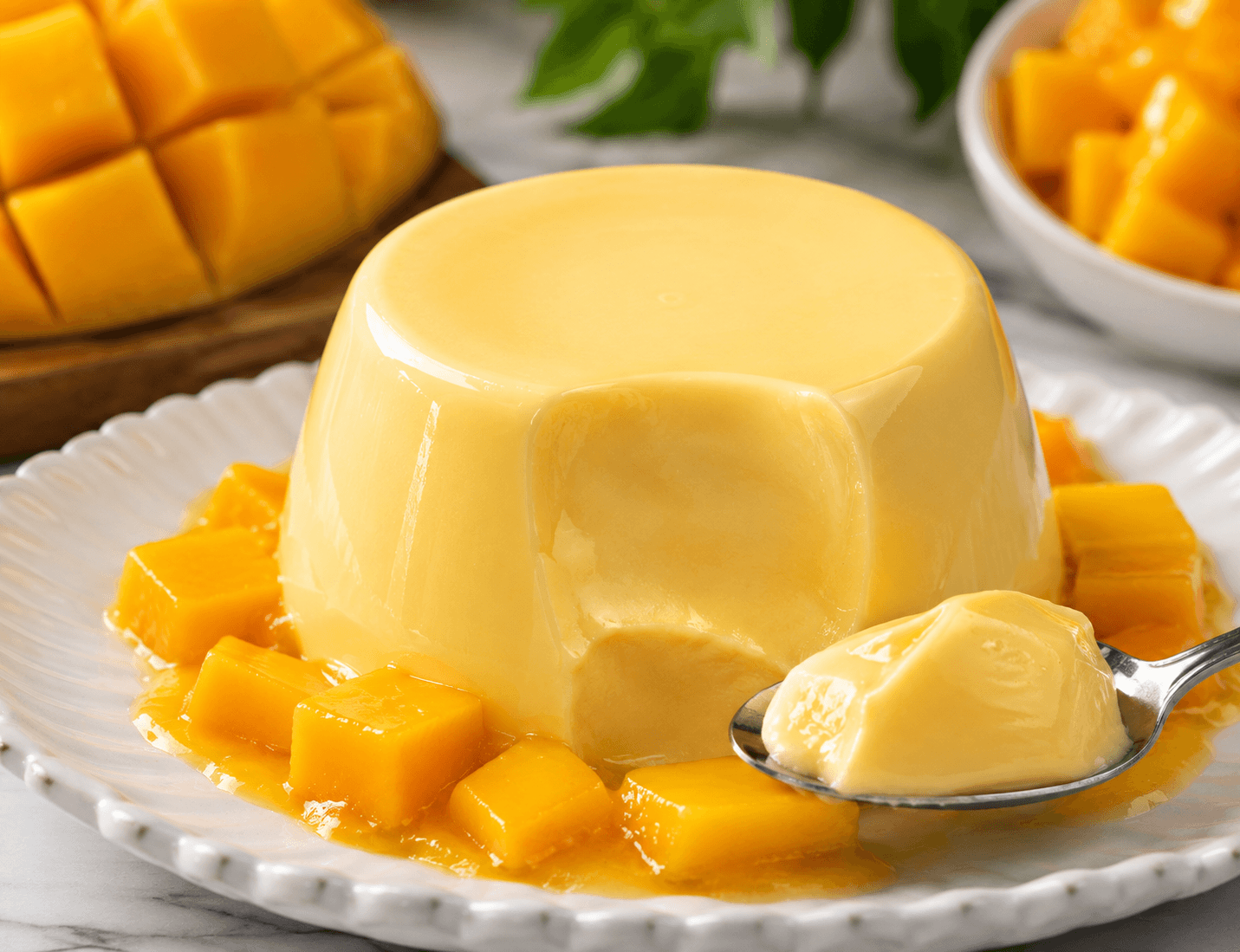 Puding Sutra Mangga Lumer di Mulut