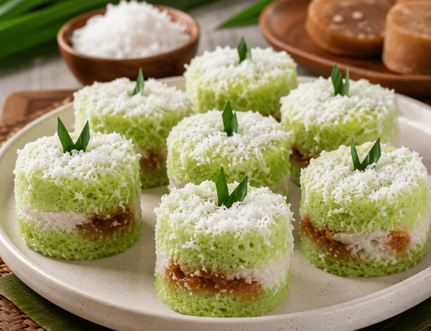 Klepon Cake Kukus Mini