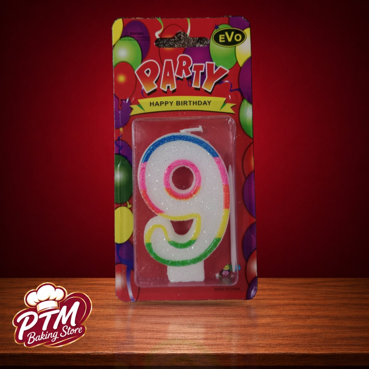 Lilin Angka 9 Clown