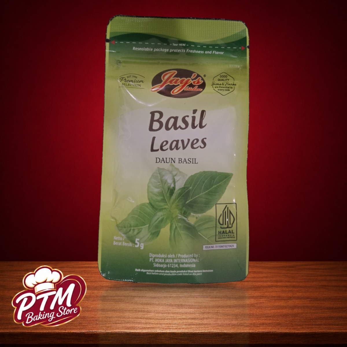 Jay's Basil Leaves 5g