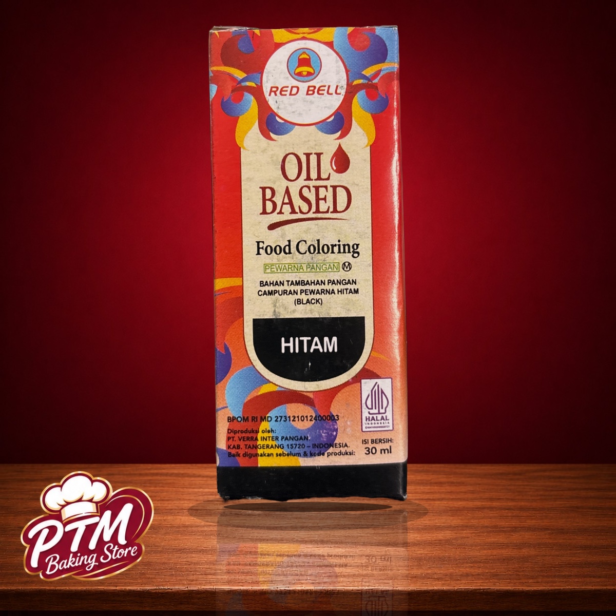 Red Bell Pewarna Oil Hitam 30ml