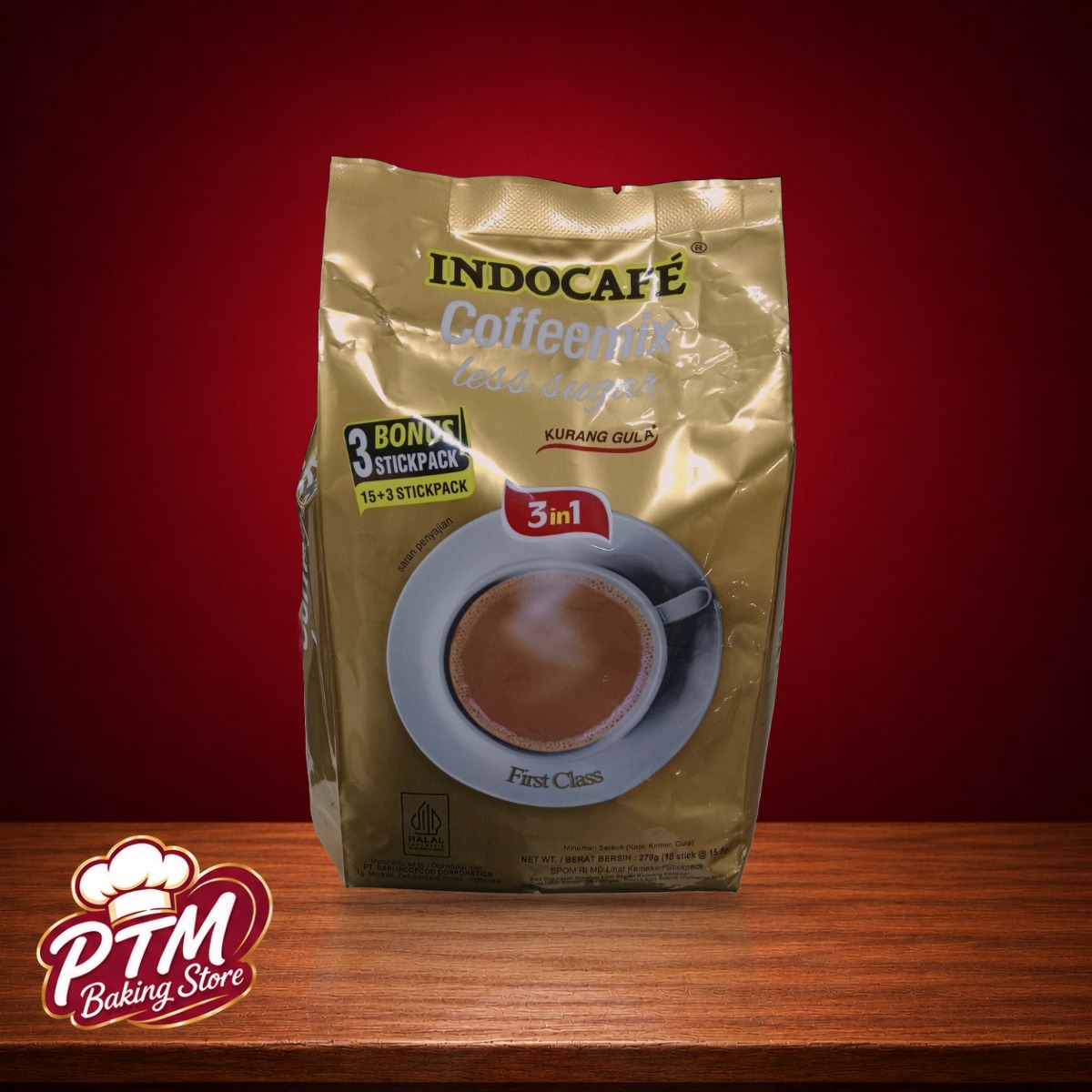Indocafe Coffeemix Less Sugar 18stick