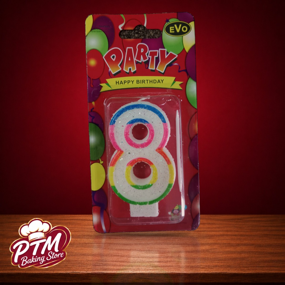 Lilin Angka 8 Clown