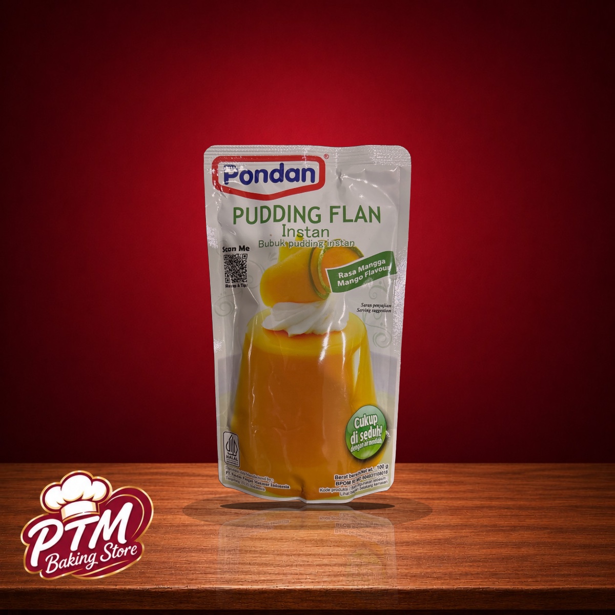 Pondan Pudd Flan Mangga 100g