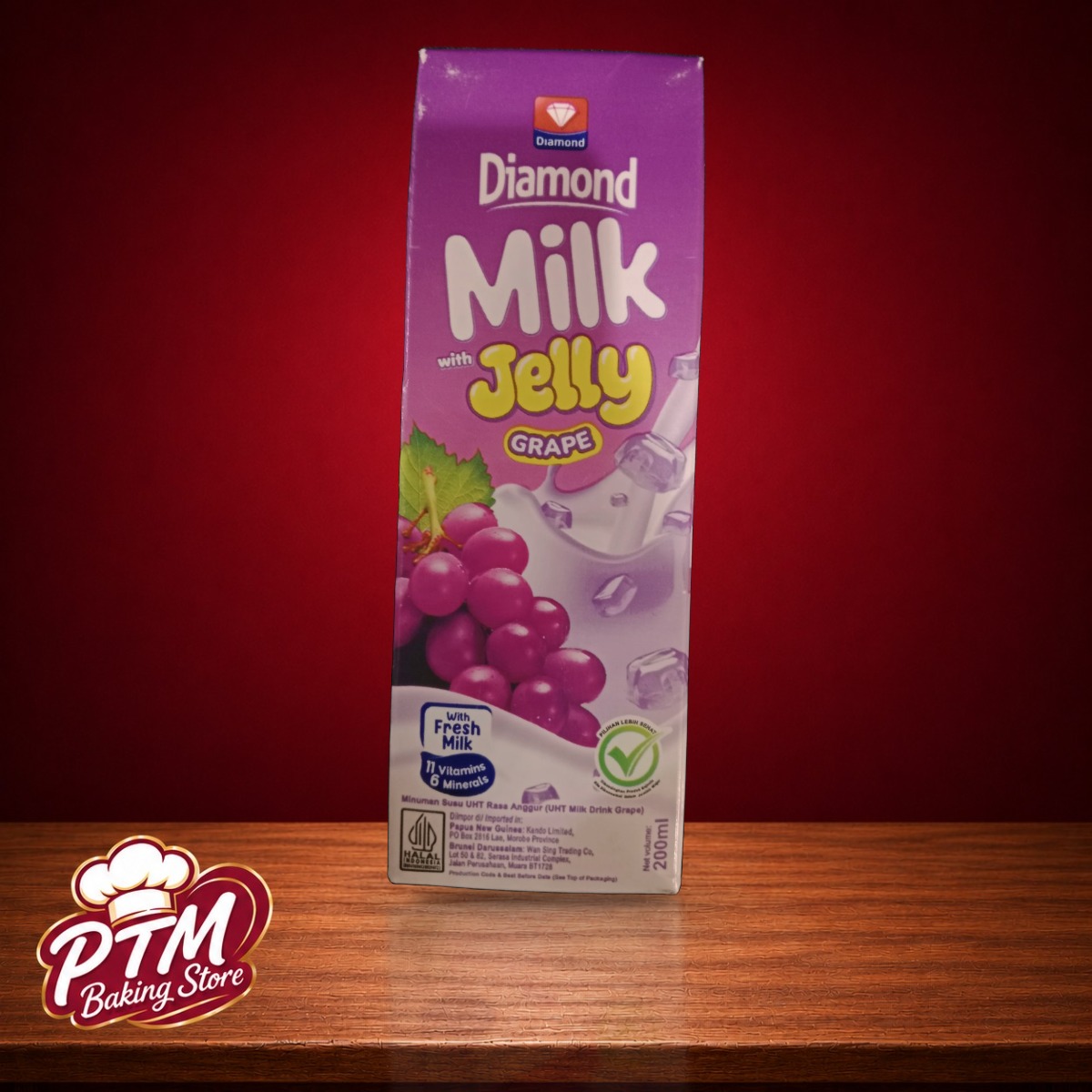 UHT Diamond Jelly Grape 200ml