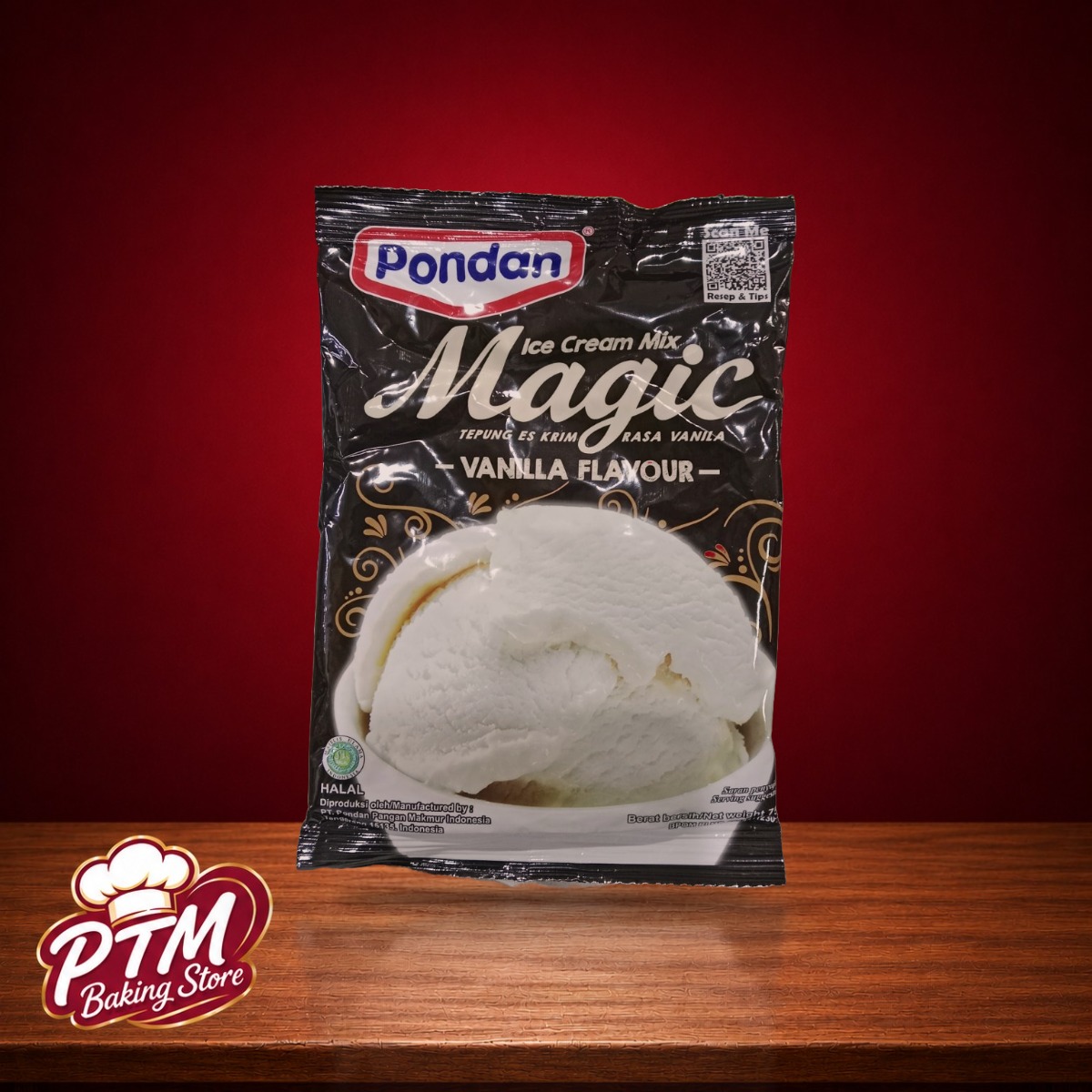 Pondan Ice Cream Vanilla 75g