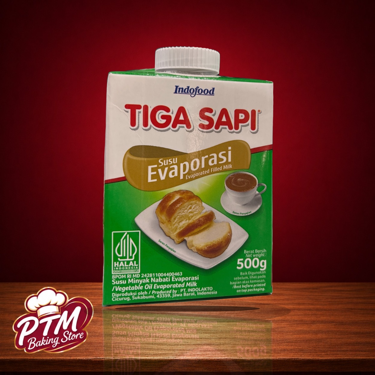 Tiga Sapi Evaporated 500g