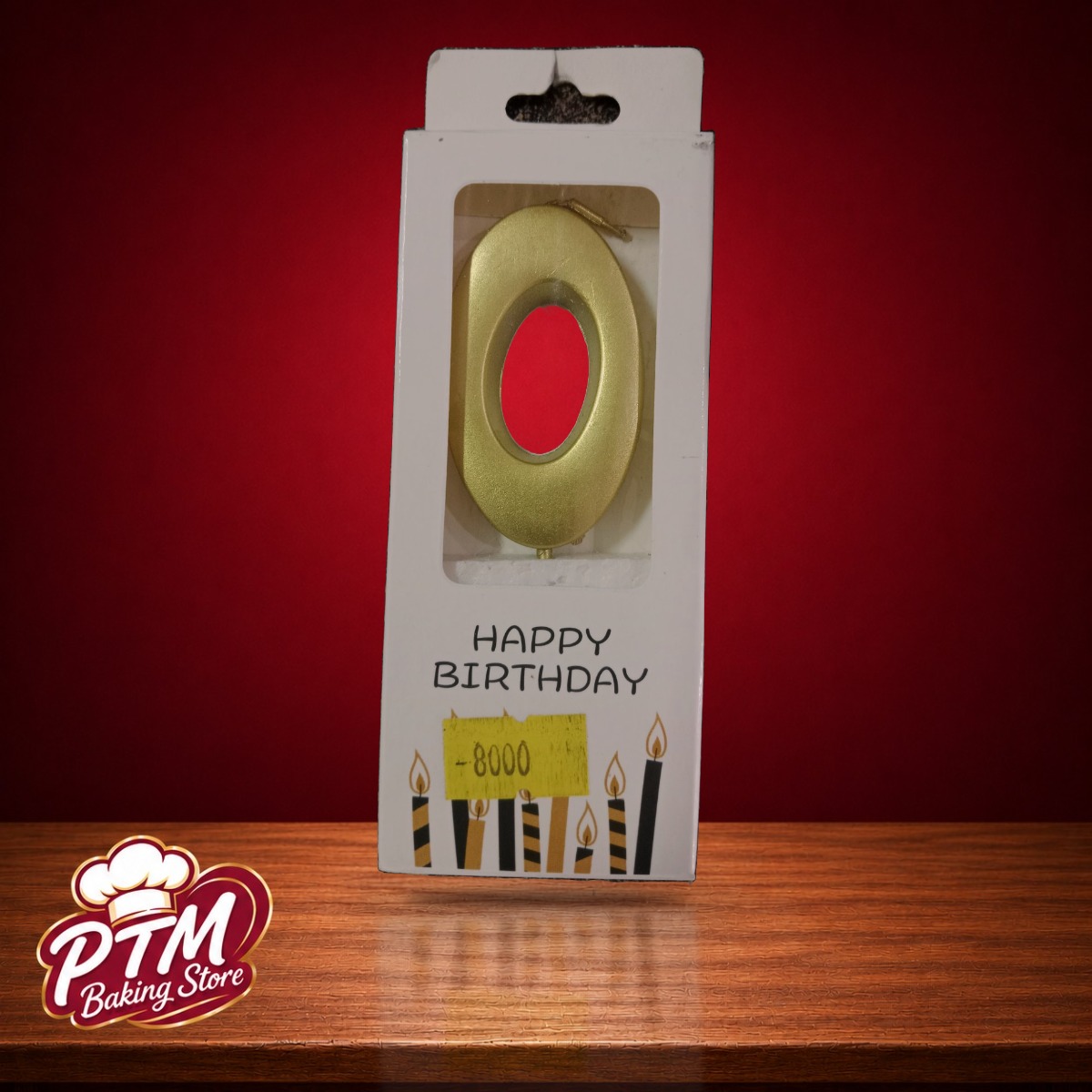 Lilin Angka Gold Glossy