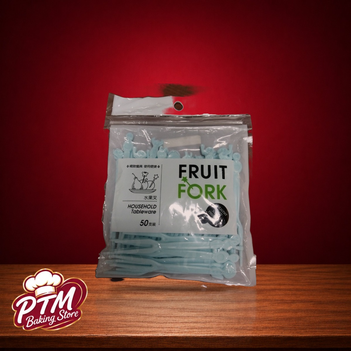 Garpu Buah Plastik Karakter 50pcs